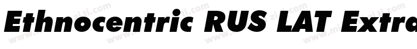 Ethnocentric RUS LAT Extra expanded字体转换
